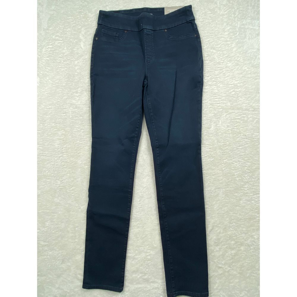 NWT Women's Chico's Jeggings Classic Navy Blue Stretch Denim Slim Fit US Size 4R